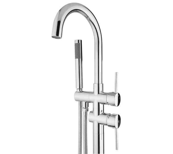 Смеситель напольный для ванны с душем Timo Saona 2300/00Y-CR, Выбрать цвет: Хром, изображение 2