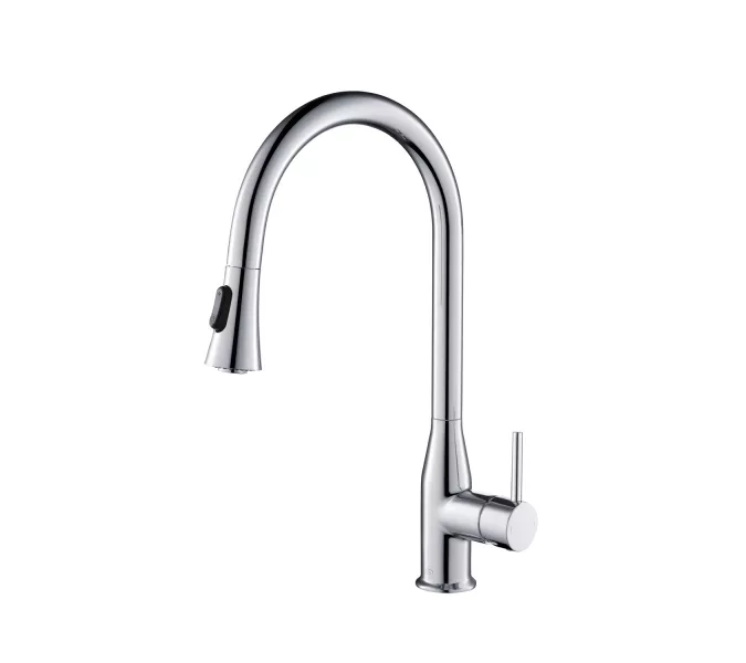 Смеситель для кухни с выдвижной лейкой Timo Saona 2336/00FL, Выбрать цвет: Хром