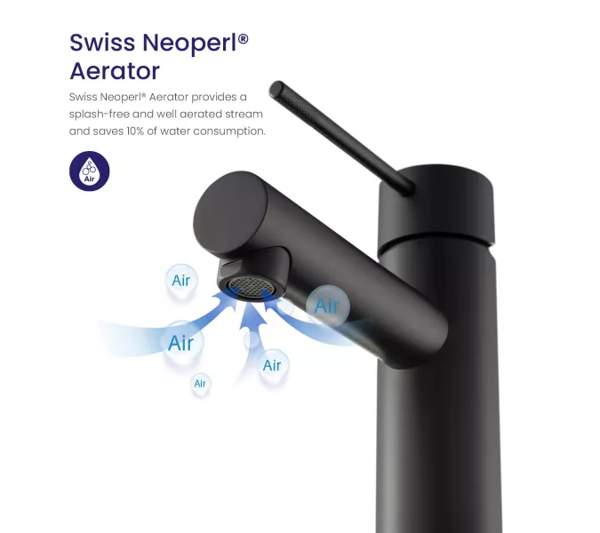 Смеситель для раковины Timo Saona 2361/03F, Выбрать цвет: Черный, изображение 3