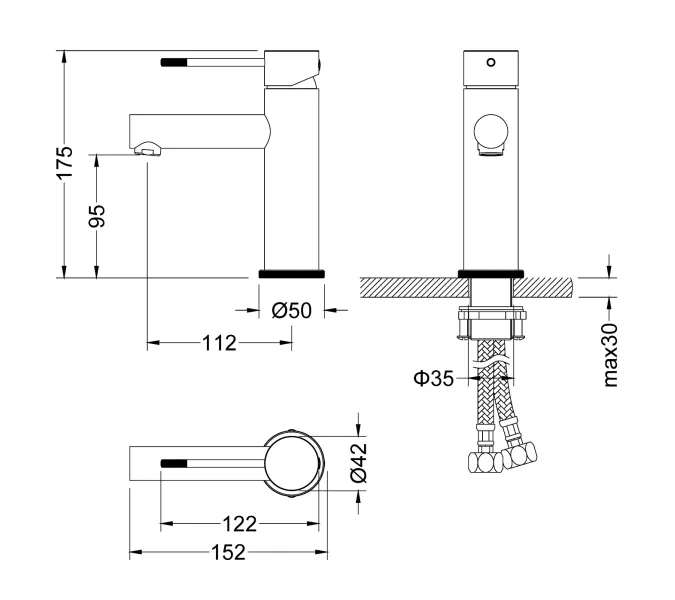 Смеситель для раковины Timo Saona 2361/00F, Выбрать цвет: Хром, изображение 7