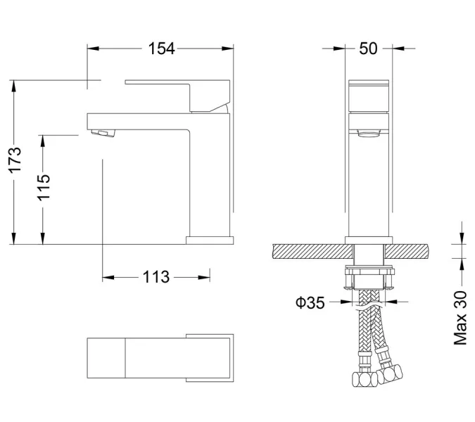 Смеситель для раковины Timo Selene 2061/00F, Выбрать цвет: Хром, изображение 11