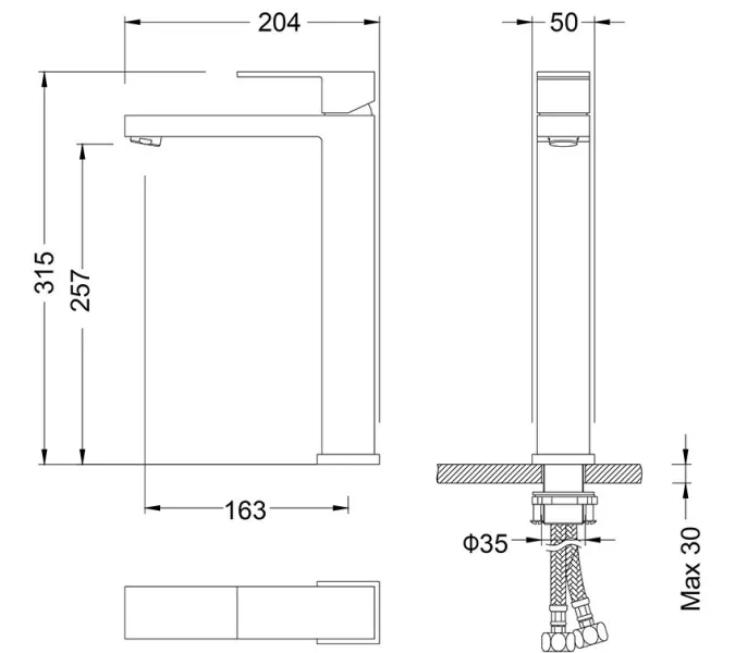 Смеситель для раковины-чаши Timo Selene 3061/00F, Выбрать цвет: Хром, изображение 7
