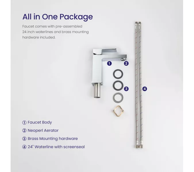 Смеситель для раковины Timo Selene 2061/00F, Выбрать цвет: Хром, изображение 9