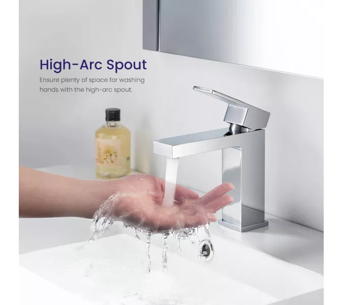 Смеситель для раковины Timo Selene 2061/00F, Выбрать цвет: Хром, изображение 4