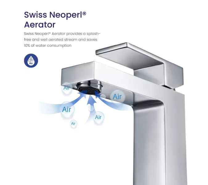 Смеситель для раковины Timo Selene 2061/00F, Выбрать цвет: Хром, изображение 5