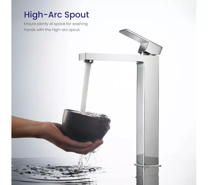 Смеситель для раковины-чаши Timo Selene 3061/00F, Выбрать цвет: Хром, изображение 3