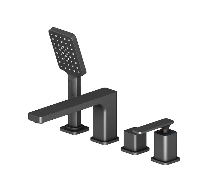 Смеситель врезной для ванны с душем Timo 4330/03Y, Выбрать цвет: Черный