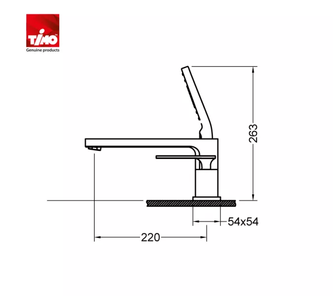 Смеситель врезной для ванны с душем Timo Torne 4330/00Y, Выбрать цвет: Хром, изображение 2