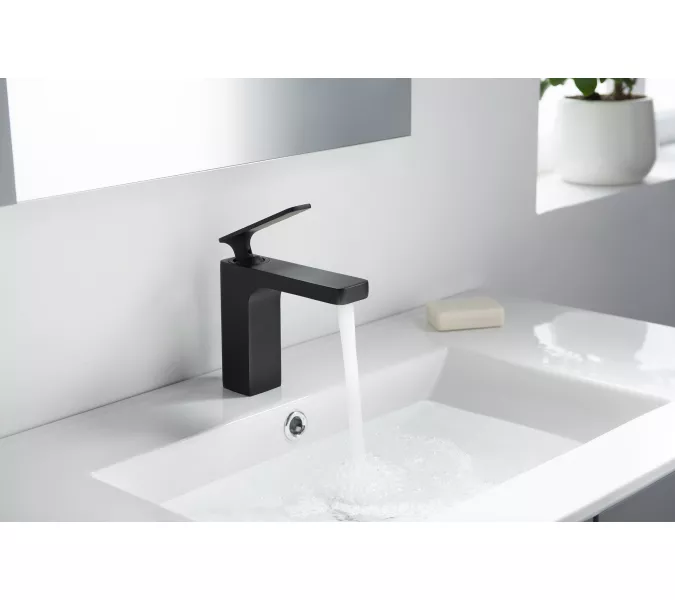 Смеситель для раковины Timo Torne 4361/03F, Выбрать цвет: Черный, изображение 2