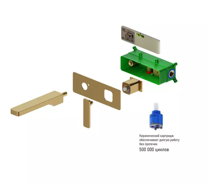 Смеситель для раковины встроенный Timo Torne 4371/02SM, Выбрать цвет: Антик, изображение 3