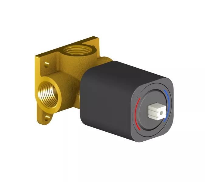 Смеситель встроенный с гигиеническим душем Timo Torne 4389/03SM, Выбрать цвет: Черный, изображение 2