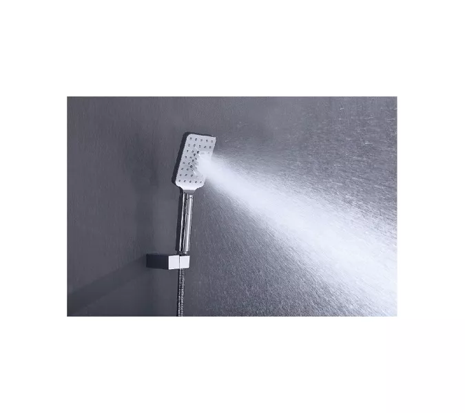 Смеситель врезной для ванны с душем Timo 4330/03Y, Выбрать цвет: Черный, изображение 4