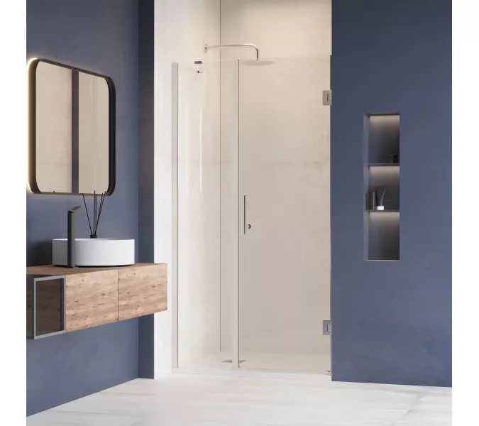 Душевая дверь RGW HO-012, Цвет стекла: прозрачное, Цвет профиля (вариация): Хром, Выбрать размер: 90