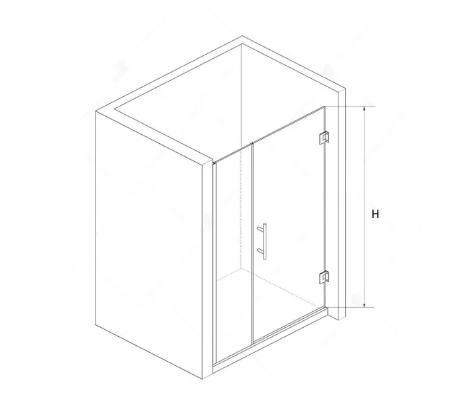 Душевая дверь RGW HO-012, Цвет стекла: прозрачное, Цвет профиля (вариация): Хром, Выбрать размер: 90, изображение 4