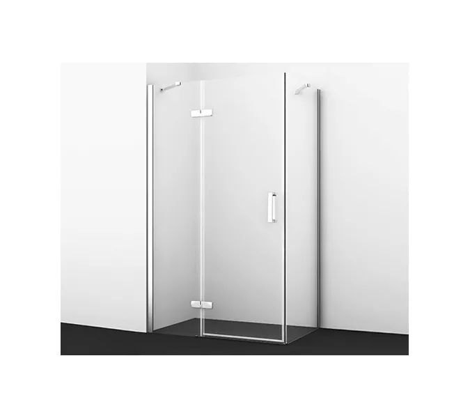 Душевой уголок WasserKRAFT Aller 10H, Цвет стекла: прозрачное, Цвет профиля: Хром, Выбрать размер: 80х120, Ориентация: Левая, изображение 6
