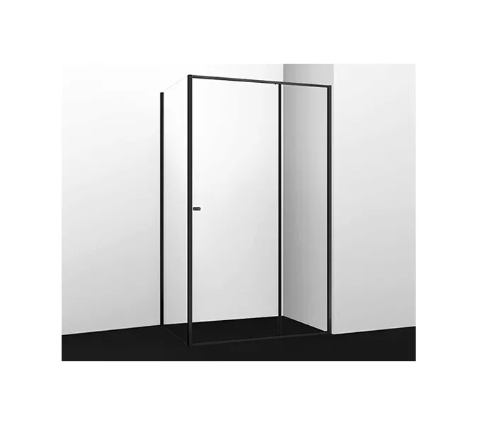 Душевой уголок WasserKRAFT Dill, Цвет стекла: прозрачное, Цвет профиля: Черный, Выбрать размер: 90х100, изображение 6