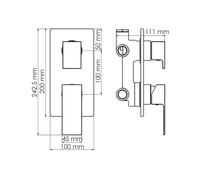 Смеситель для ванны и душа WasserKRAFT Abens 2071, изображение 2