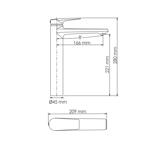 Смеситель для умывальника WasserKRAFT Aisch 5503H, изображение 6