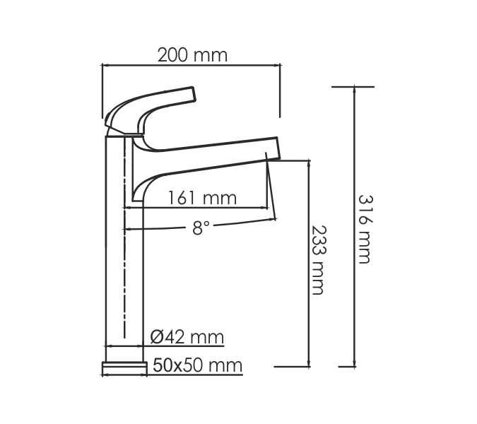 Смеситель  для умывальника WasserKRAFT Sauer 7103H, изображение 3