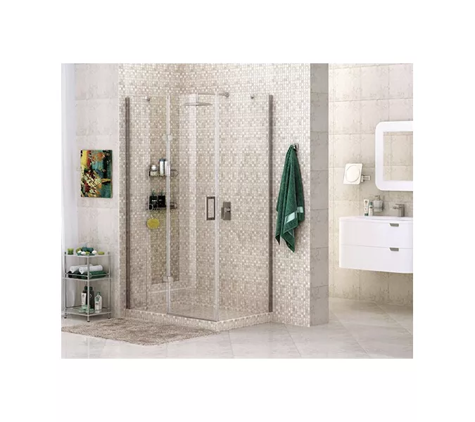 Душевой уголок WasserKRAFT Aller 10H, Цвет стекла: прозрачное, Цвет профиля: Хром, Выбрать размер: 80х120, Ориентация: Левая, изображение 7