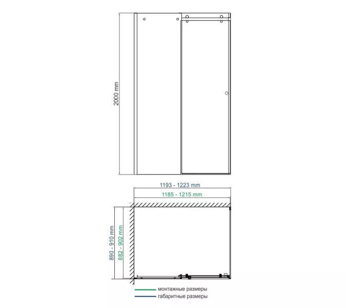 Душевой уголок WasserKRAFT Vils, Цвет стекла: прозрачное, Цвет профиля: Хром, Выбрать размер: 120х90, изображение 7