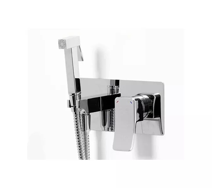 Встраиваемый смеситель для душа с гигиенической лейкой WasserKRAFT Aller 1060 10638, изображение 2