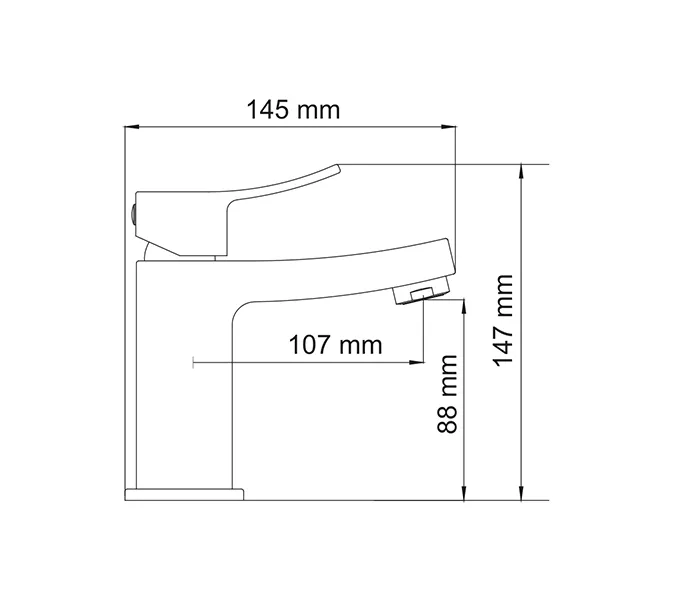 Смеситель для умывальника WasserKRAFT Aller 1060 1064, изображение 3