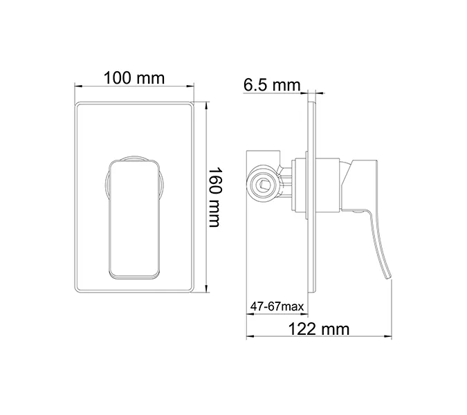Смеситель  для душа WasserKRAFT Aller 1060 10651, изображение 3