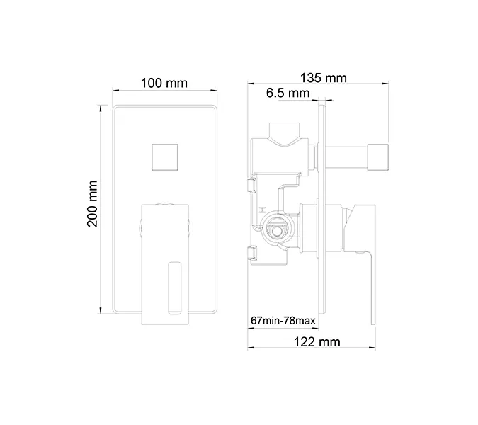 Смеситель для душа WasserKRAFT Alme 1500 1541, изображение 3