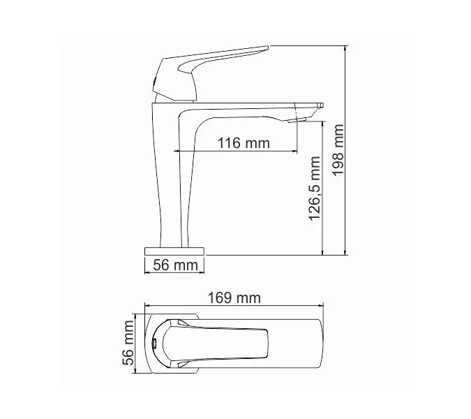 Смеситель для умывальник WasserKRAFT Neime 1900 1903, изображение 3