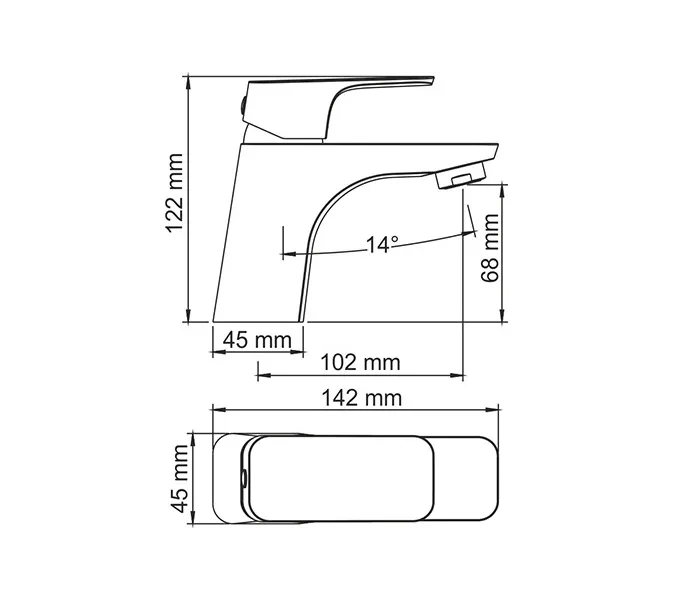 Смеситель для умывальника WasserKRAFT Salm 2700 2703, изображение 3