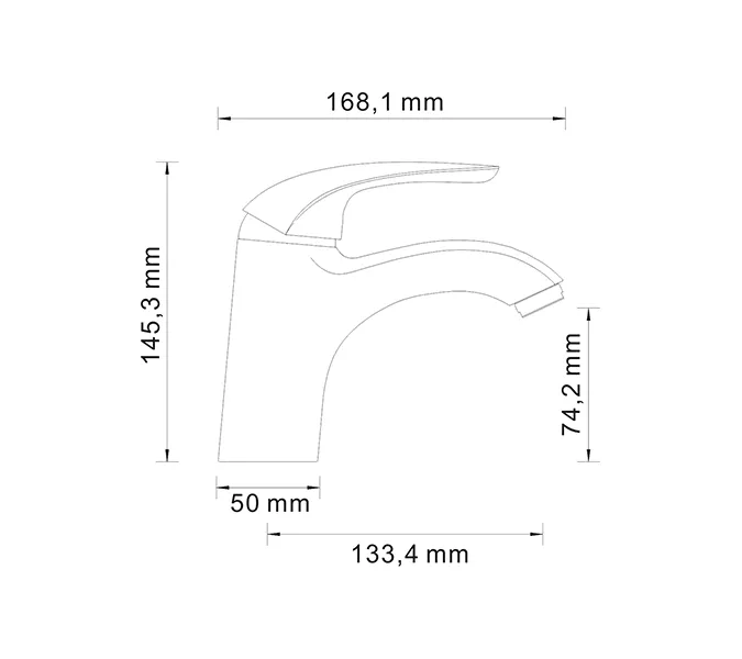 Смеситель  для умывальника WasserKRAFT Rossel 2800 2803, изображение 3