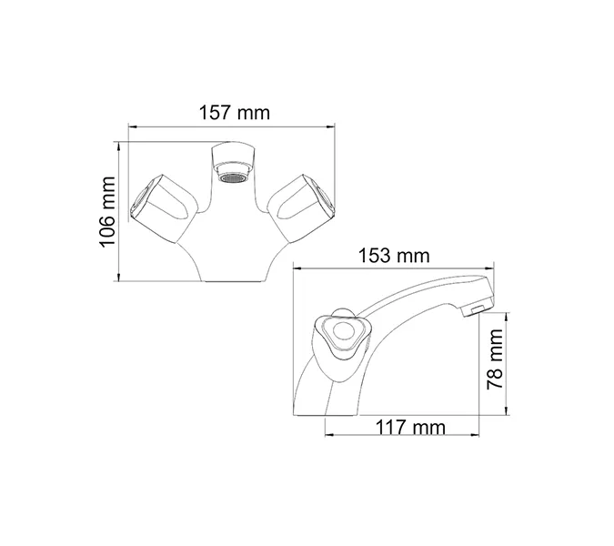 Смеситель для умывальника WasserKRAFT Amper 2900 2903, изображение 2