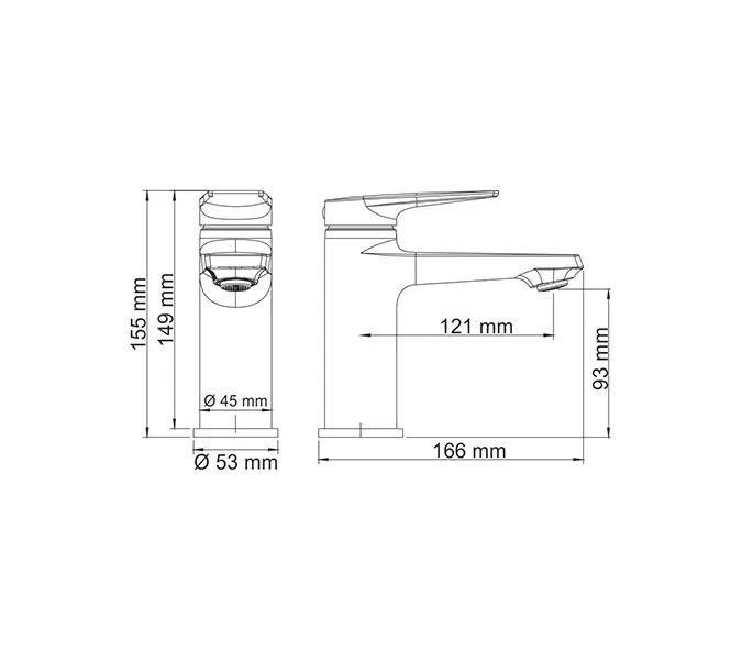 Смеситель для умывальника WasserKRAFT Lopau 3200 3203, изображение 3