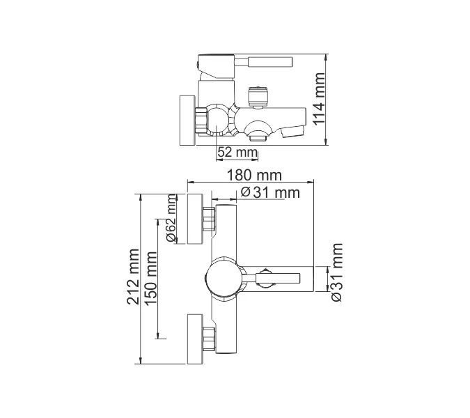 Смеситель для ванны WasserKRAFT Main 4100 4101, изображение 3