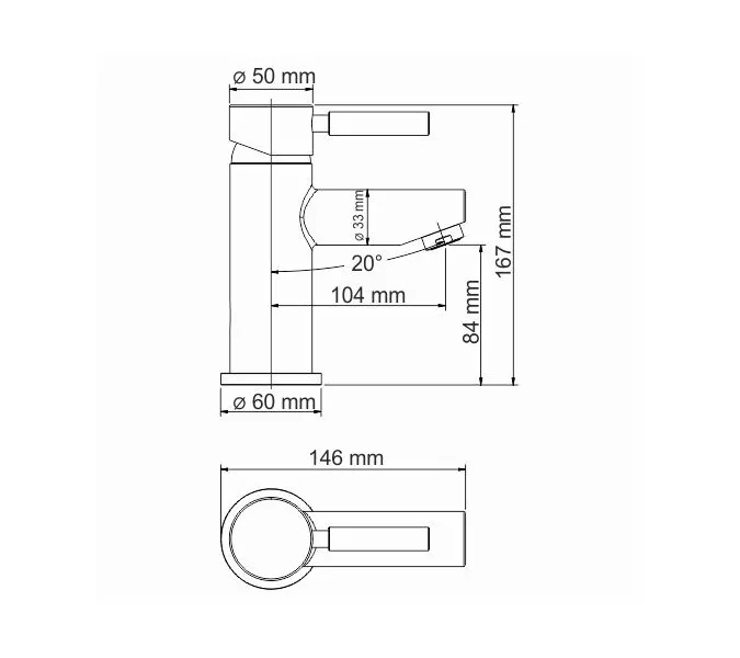 Смеситель для умывальника термостатический  WasserKRAFT Main 4100 4103T, изображение 3