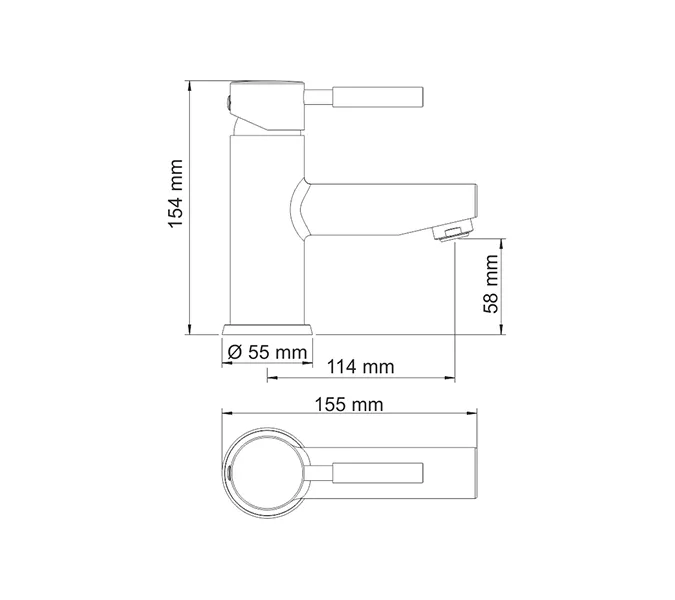 Смеситель для умывальника WasserKRAFT Main 4100 4103, изображение 3