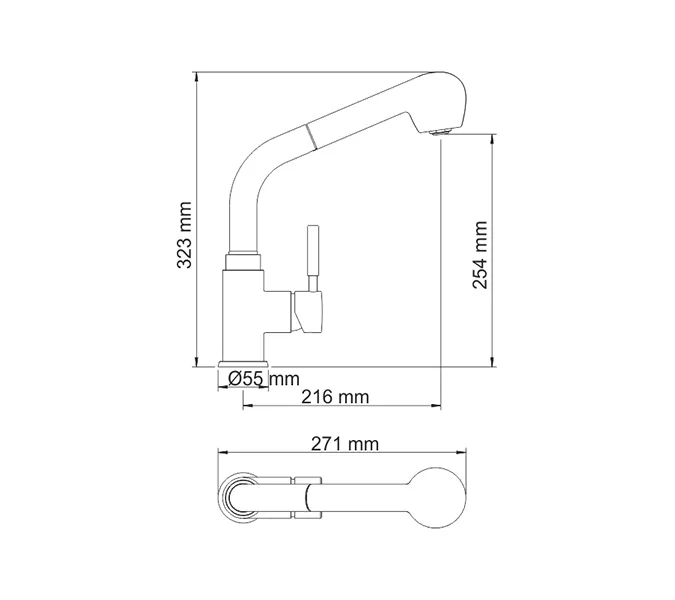 Смеситель для кухонной мойки WasserKRAFT Main 4100 4166, изображение 3