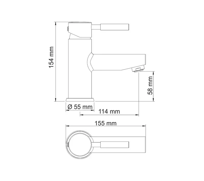 Смеситель для умывальника WasserKRAFT Wern 4200 4203, изображение 3