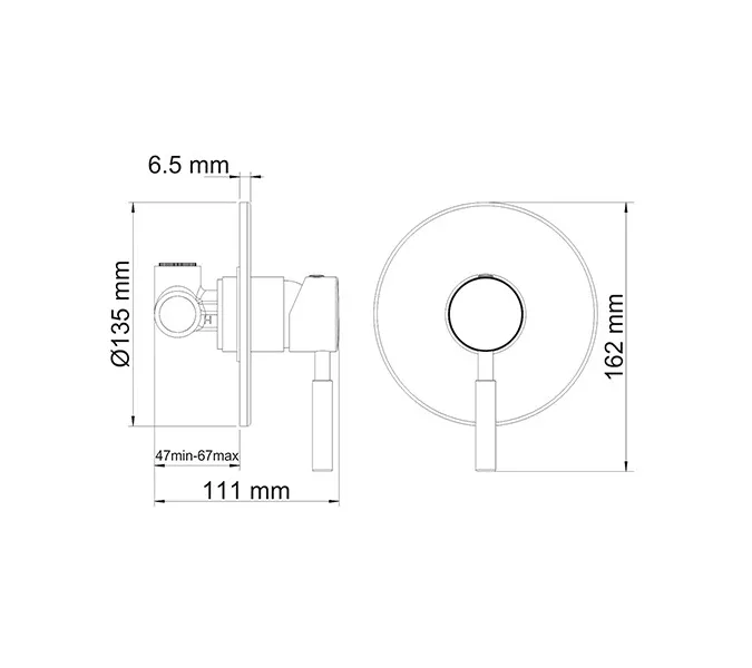 Смеситель для душа WasserKRAFT Wern 4200 4251, изображение 4
