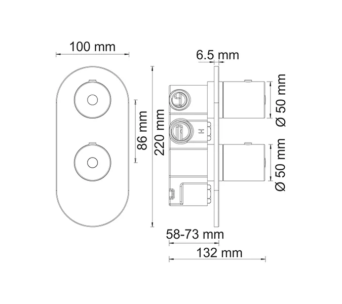 Термостатический смеситель для душа WasserKRAFT Berkel 4800 4833, изображение 3