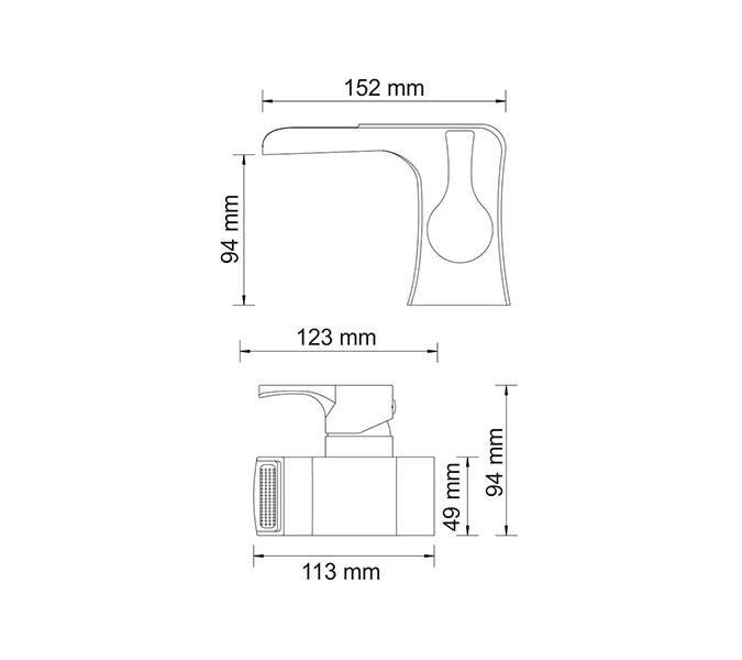 Каскадный смеситель для раковины WasserKRAFT Berkel 4800 4869, изображение 3