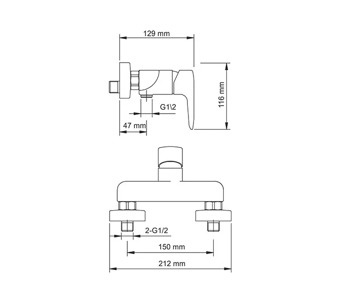 Смеситель для душа WasserKRAFT Vils 5600 5602, изображение 3