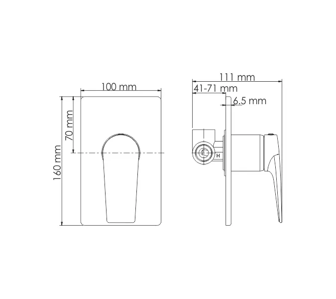 Смеситель для душа WasserKRAFT Wiese 8451, изображение 3