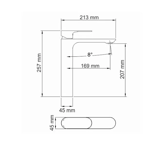 Смеситель для умывальника WasserKRAFT Elbe 7400 7403H, изображение 6