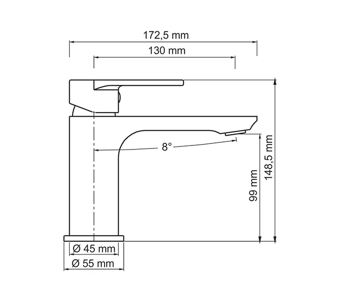 Смеситель для умывальника WasserKRAFT Elbe 7400 7403, изображение 6