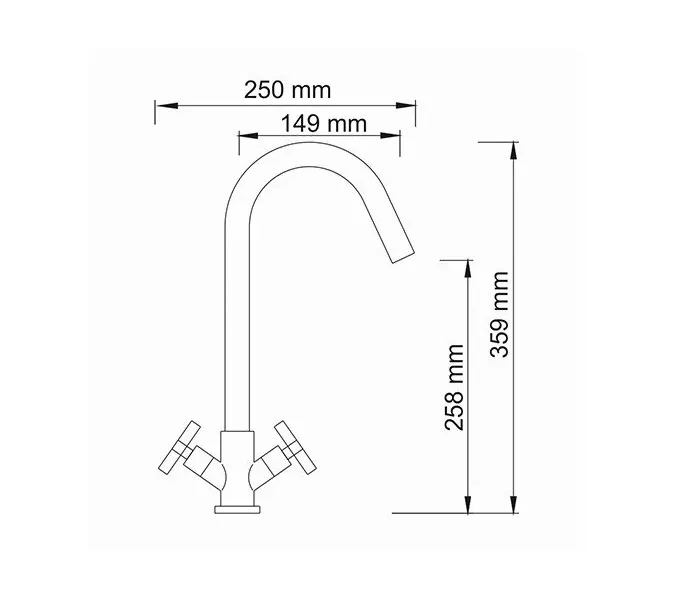 Смеситель для кухни WasserKRAFT Weser 7800 7847, изображение 3