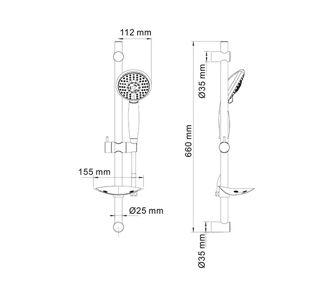Душевой комплект WasserKRAFT A004, изображение 3