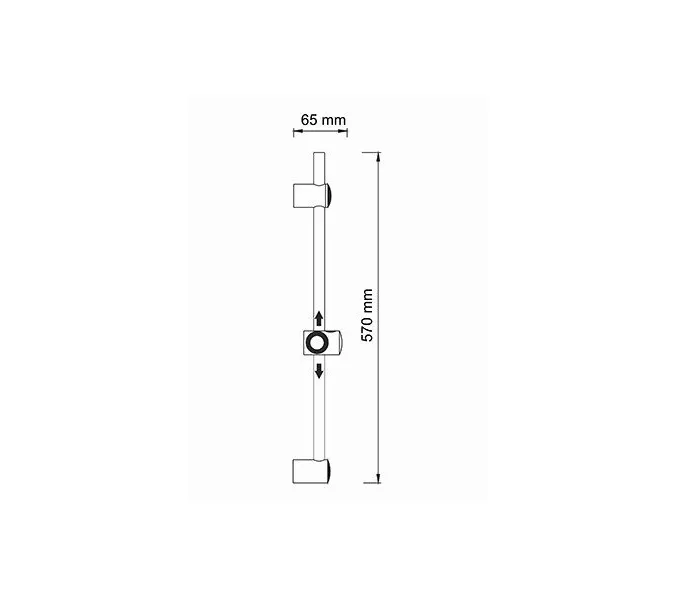 Штанга для душа  WasserKRAFT Wern 4200 A012, изображение 3