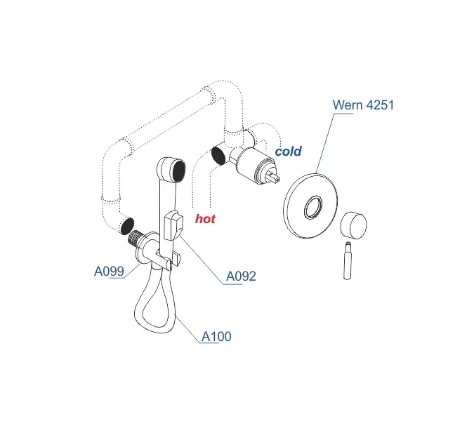 Встраиваемый комплект  WasserKRAFT A04200, изображение 3